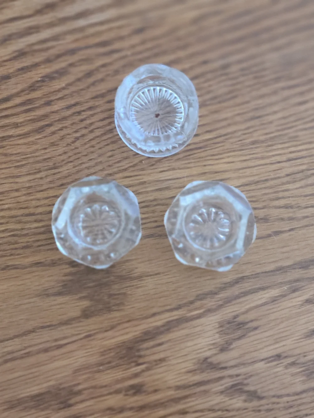 Vintage, Clear Pressed Glass Salt Cellars